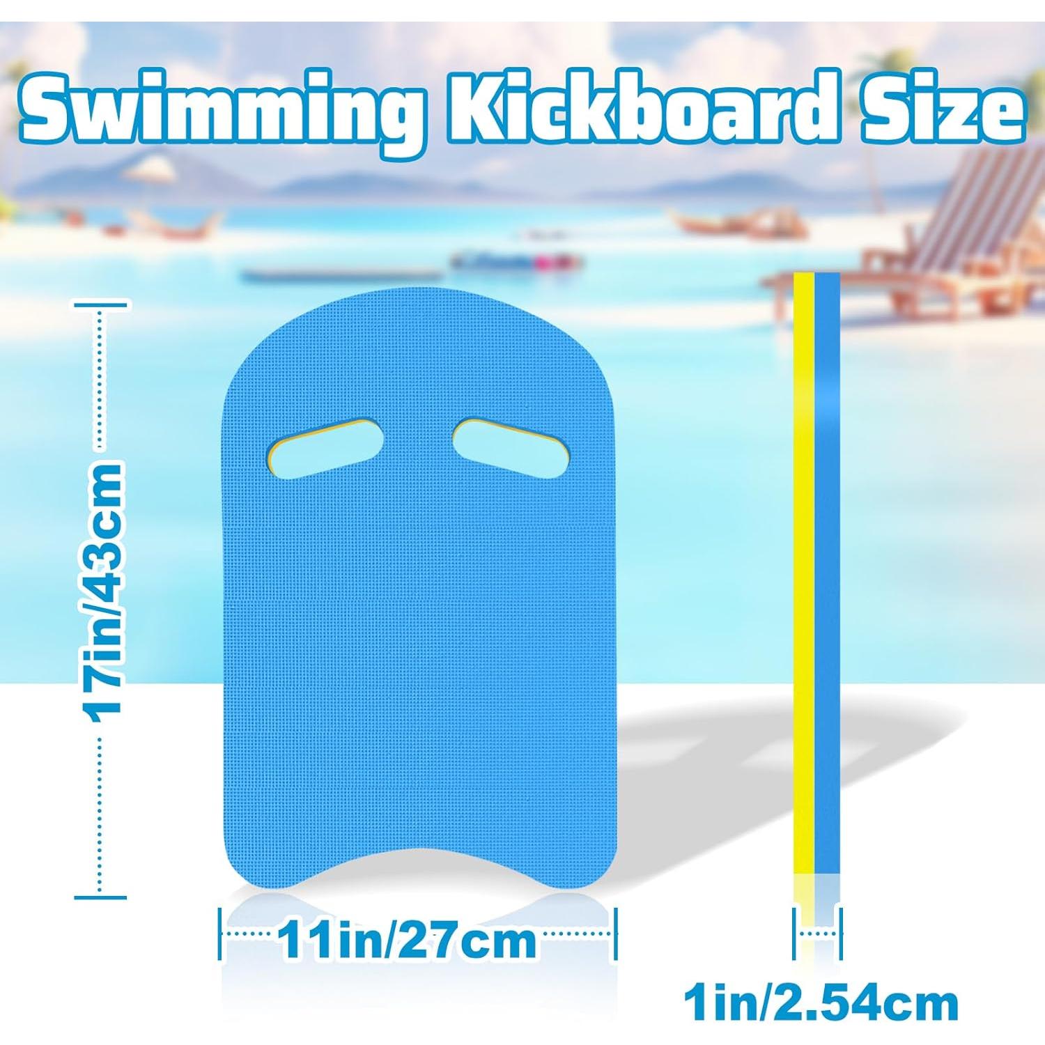 Swimming Kickboards with Two Handles, 17x11x1 in Swim  Aid for  Level, Floating Board for Swim Learning, Exercise, Fitness, Exercise