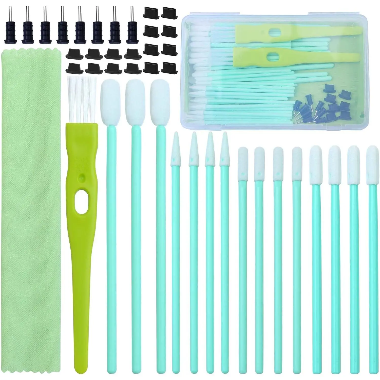 68 count Cell Phone Cleaning Kit Brush Set USB  Port Type C Anti Dust Port Plug Set and Headphone Jack Cleaner Compatible with , iOS Android, Cell Phone, Electronics Cleaner