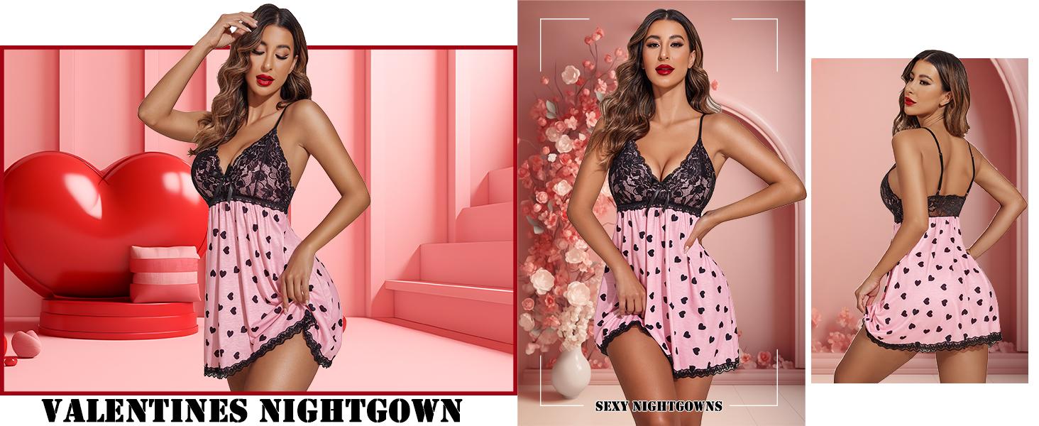 Avidlove Women's Floral Lace Nightgown Elegant Sleepwear with Adjustable Straps & Flowy Skirt Soft Modal & Spandex Material for Comfortable Nightwear Avidlove Women's Floral Lace Nightgown Elegant Sleepwear with Adjustable Straps & Flowy Skirt Soft Modal & Spandex Material for Comfortable Nightwear