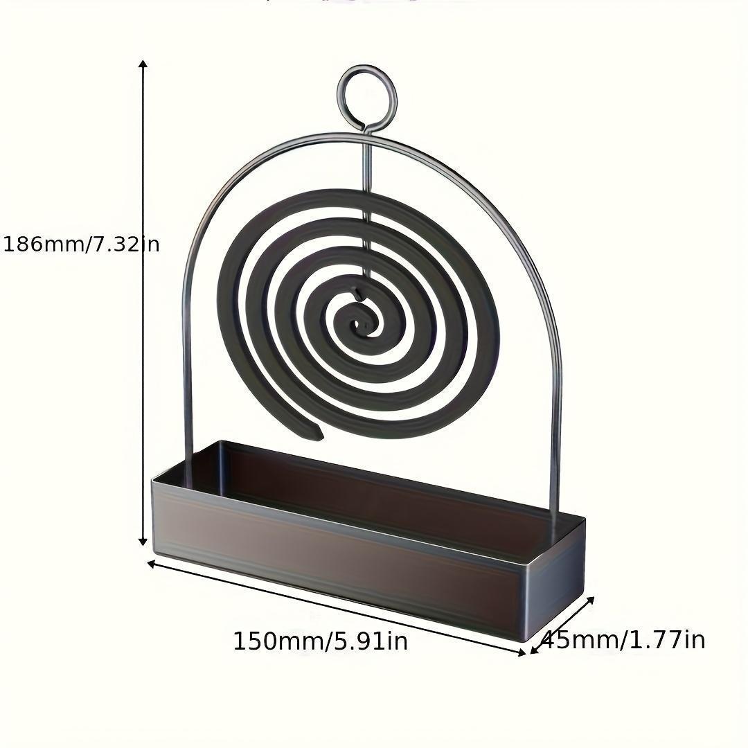 One Mosquito Coil Holder, Made of Metal, Suitable for Hanging Mosquito Coils or Sandalwood Incense, Suitable for Decorating Living Rooms/bedrooms and Outdoor Camping