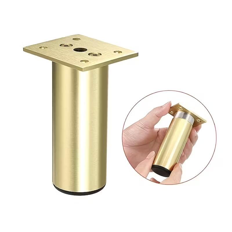 Adjustable Aluminum Alloy Furniture Legs, Includes 4 Special Screw Packs, Ideal for TV Stands, Coffee Tables, Bathroom Cabinets, Sofa Support