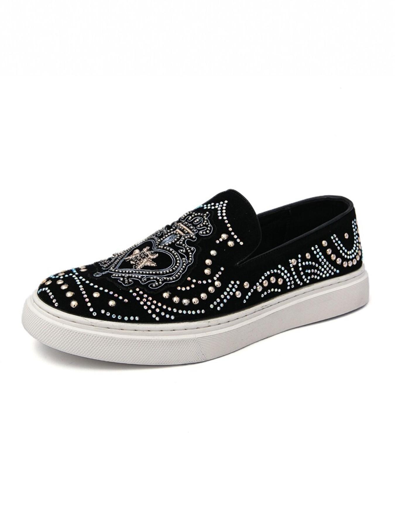 Men's Fashion Trendy Shoes, High-Quality Animal Pattern Decor, Daily Wear, Business Casual, Night Club, Driving, Slip-On Loafers