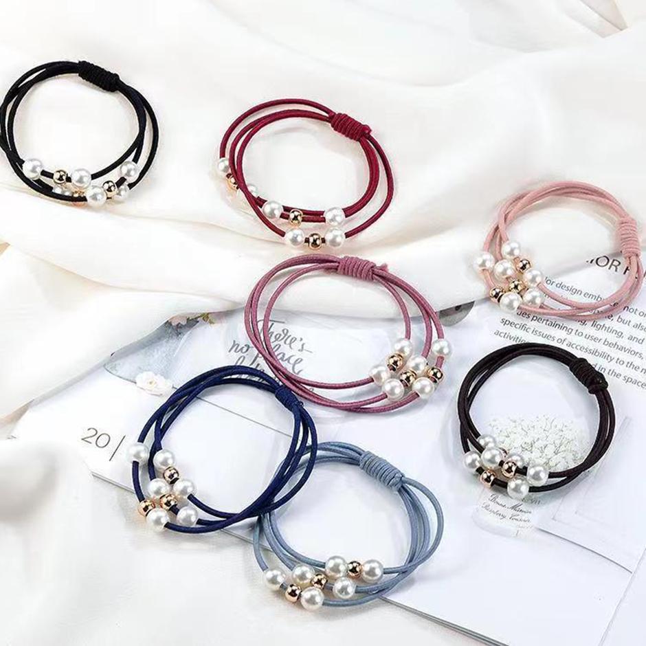 VSIGN One Count Pink Black Blue Red Color Hair Scrunchies For Women