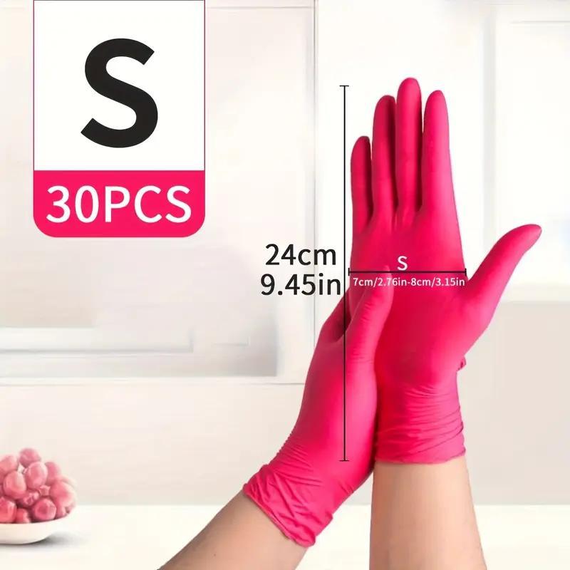 Deep Nitrile Disposable Gloves, Lightweight Multi-Functional Household Kitchen Gloves, Lead-Free, Alcohol-Free, Essential for Home Cleaning, Pet Care & Hair Dyeing