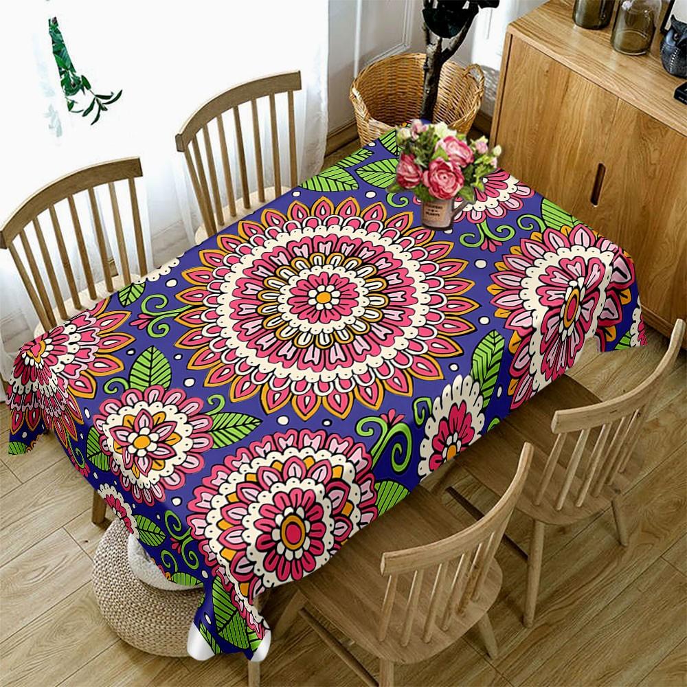 1 pc Paisley Pattern Print Tablecloth, Washable Tablecloth, Perfect for Picnic, Camping, Wedding, Birthday Party, Restaurant, Buffet