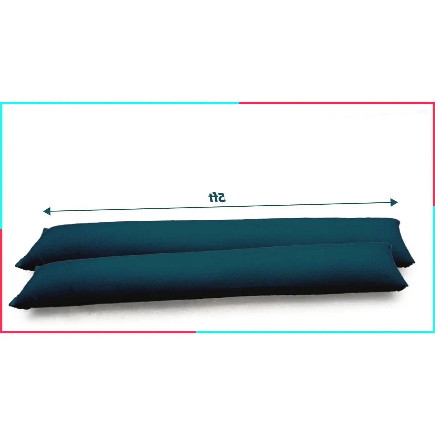 5FT Water Activated Flood Barriers for Home Doors, Sandless Sandbags for Flood Protection, Alternative Sandbag for Rain Protection, Absorbent Prevention for Garage & Basement (2-Pack)