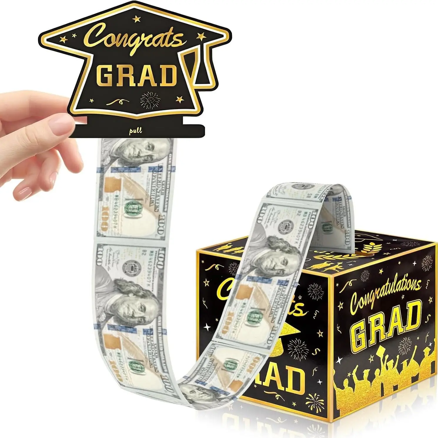 Graduation Party Money Box, Fun Surprise Cash Gift Set, Graduation Gifts for College Students, High School Graduates