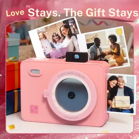 Hanin Z5S Instant Print Camera - Capture Memories in 2x3 Instant Prints, Compact & Lightweight, Perfect for Couples’ Photos, Scrapbooking, and Creating Lasting Moments Together