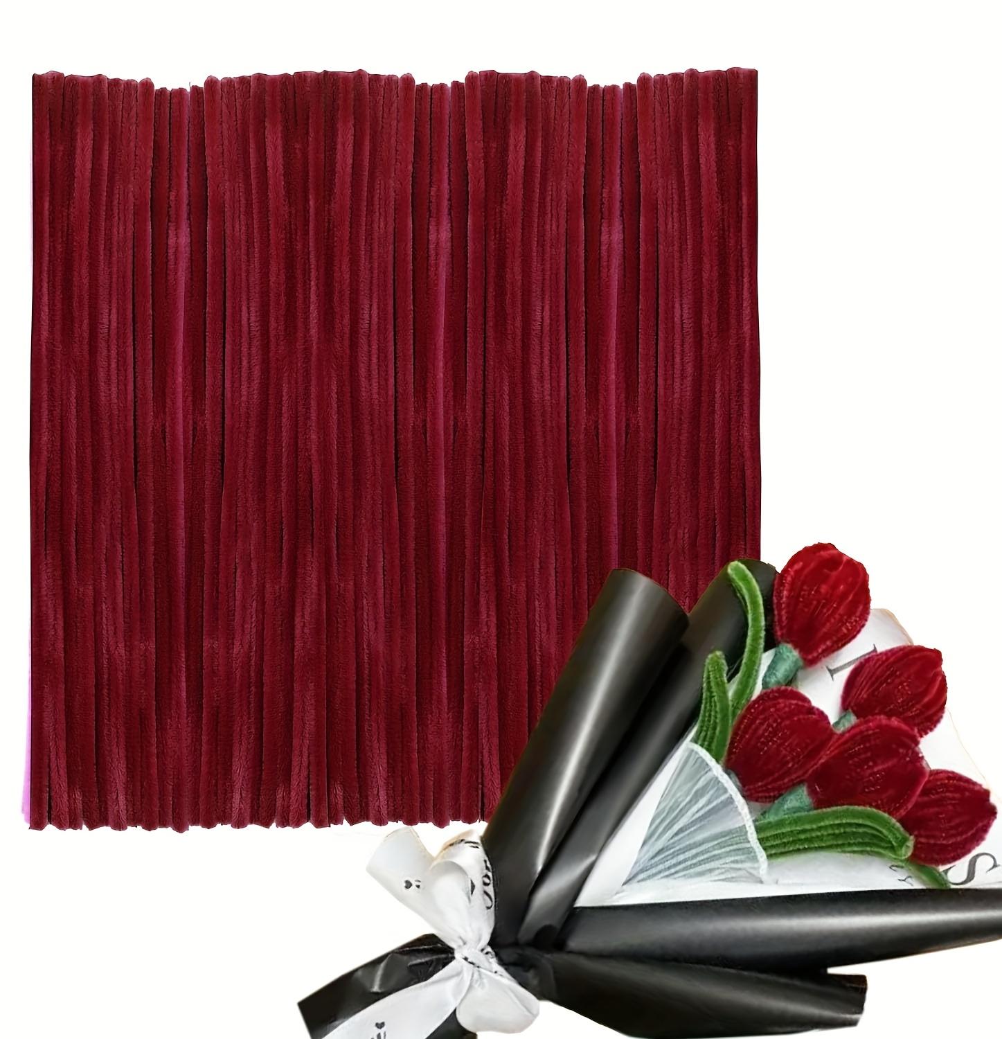 100PCS Felt Stick Handmade Material, Accompanied By Video Tutorials And Flower Buds, Used For DIY Art And Creative Crafts Party Decoration, Art Projects, Handmade Decoration, Decorative Stems, Craft Supplies