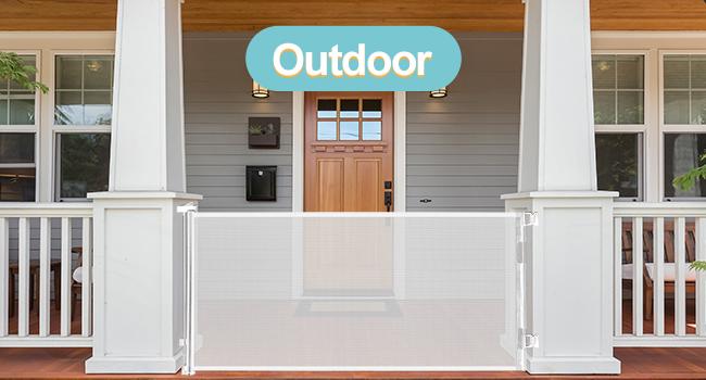 dearlomum Retractable Baby Gate 33.6" Tall Extends 55"-197" Wide Child Safety Gate for Doorways Stairs Hallways Indoor/Outdoor Black/Grey Playpen Nursery Infant Newborn dearlomum Retractable Baby Gate 33.6" Tall Extends 55"-197" Wide Child Safety Gate for Doorways Stairs Hallways Indoor/Outdoor Black/Grey Playpen Nursery Infant Newborn