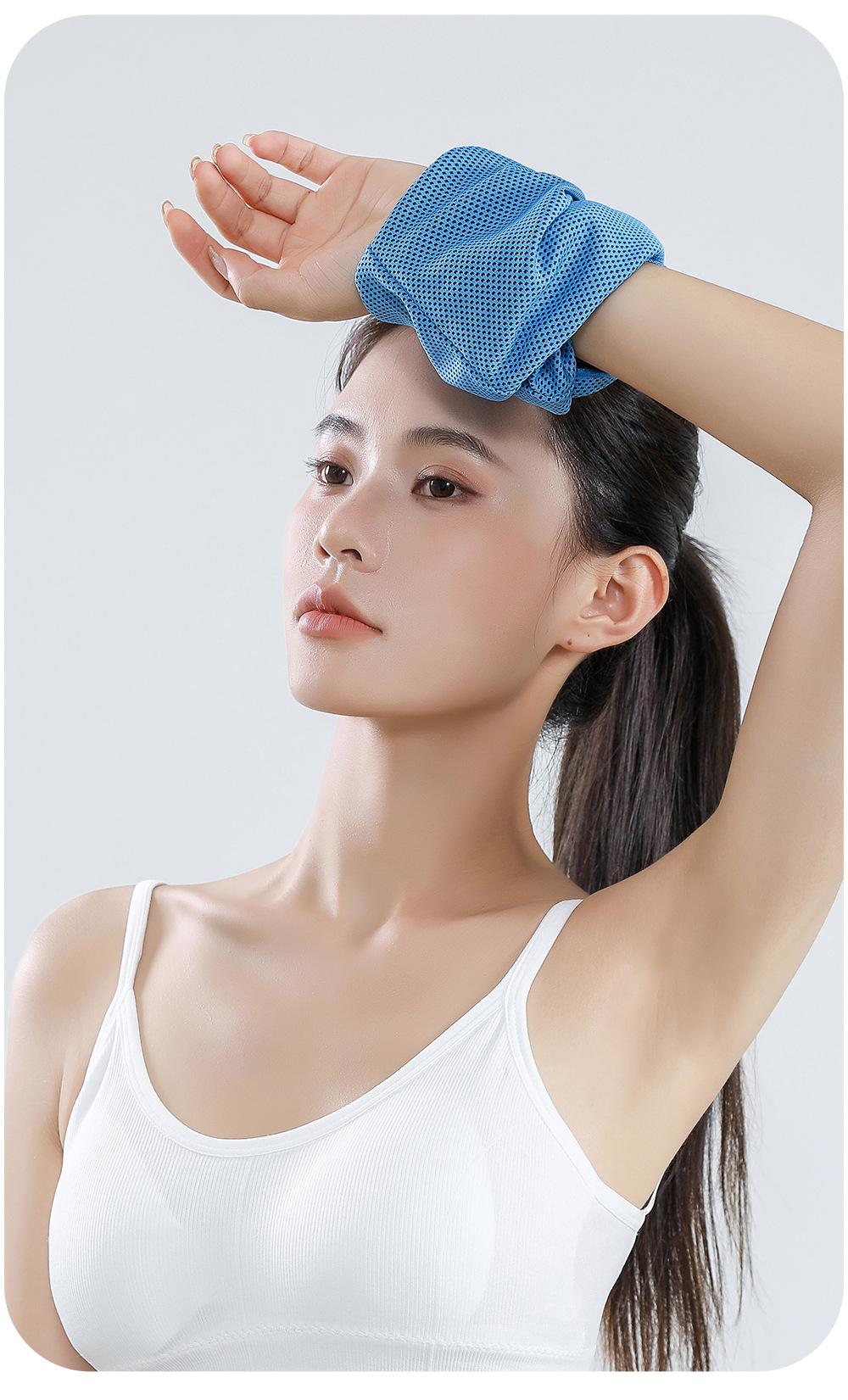 Light Luxury Ice Feel Sports Wrist Brace, Anti-Sprain Support, Cooling Sweat Absorption, Breathable, Unisex, Ideal for Fitness and Outdoor Activities