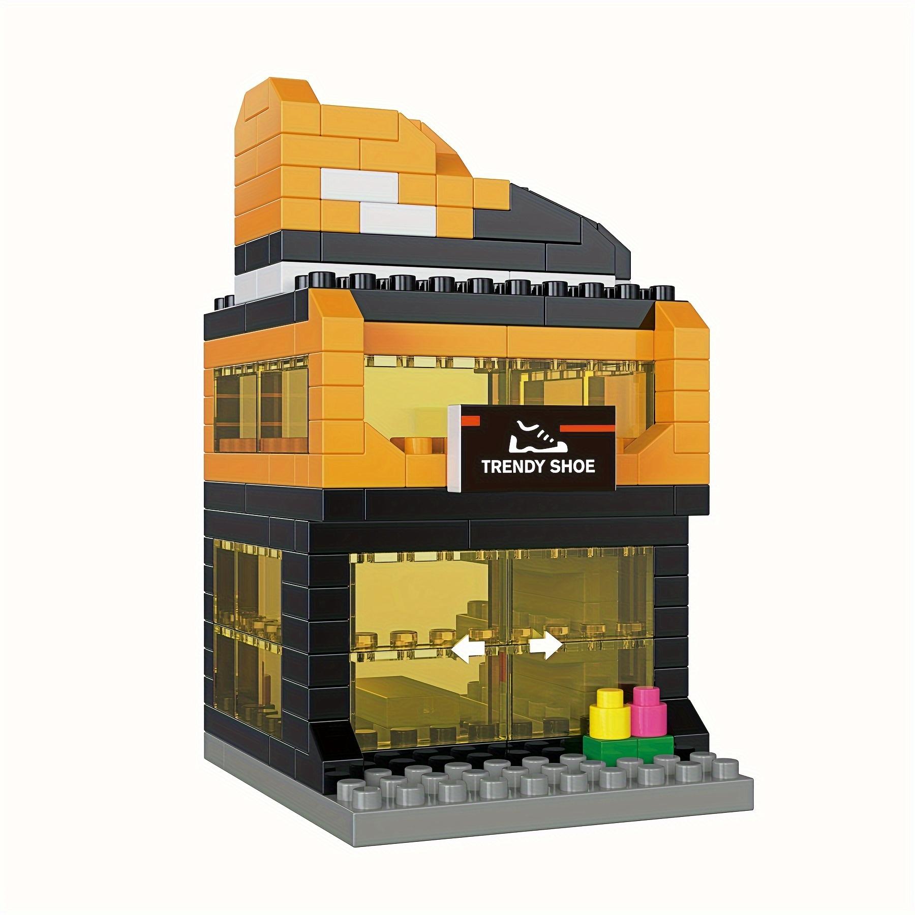 Mini City Street Scene Building Blocks, Micro Diamond Particles DIY 3D Puzzle Toy, Home Decor Gift for Birthday Christmas Halloween