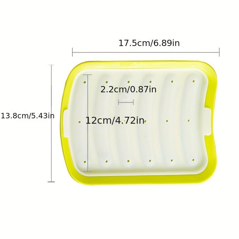 A sausage making mold, six silicone ham and hot dog making molds with lids, kitchen and household sausage cake baking tool molds with lids