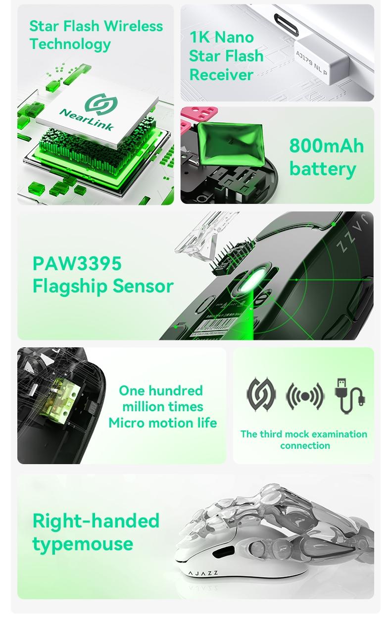 Mage Aj179nl Dual Mode //rose Long-Lasting Version, Lithium Polymer Battery, Keyboard & Mouse Model Aj179NL