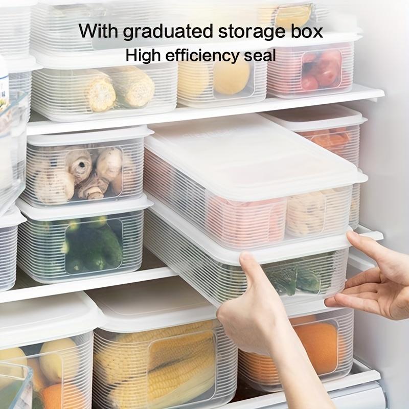 7-Piece Leak-Proof Stackable Food Storage Containers with Lids, Durable PP Material, Ideal for Meat Fruits Vegetables, Indoor Outdoor Use