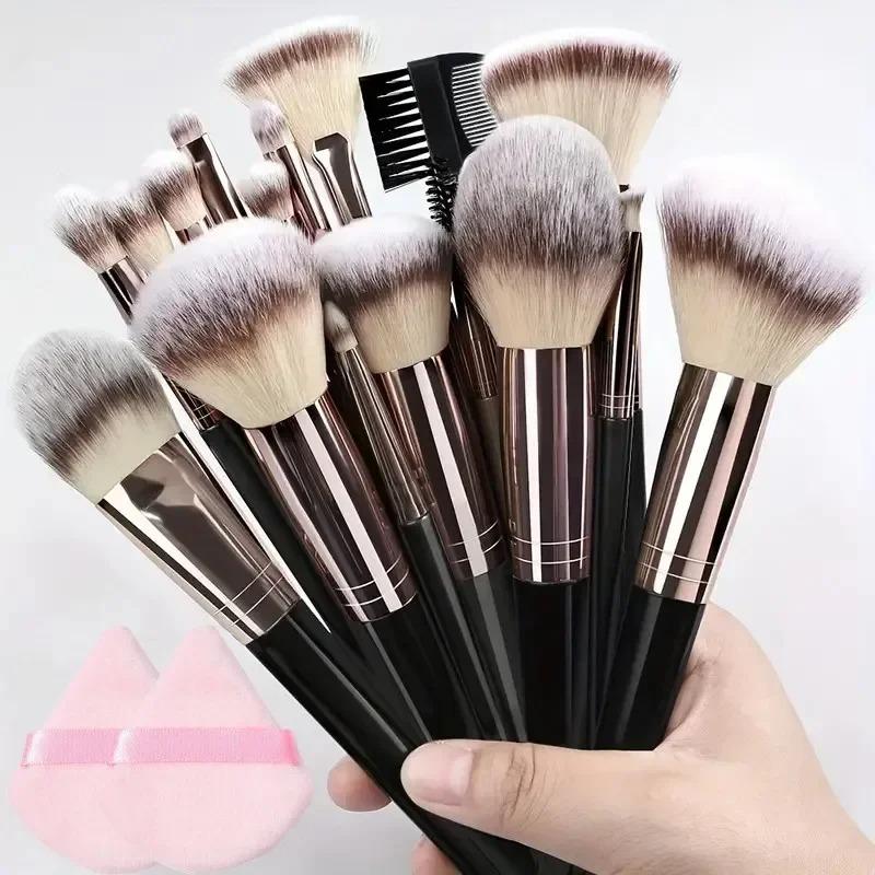 Professional Makeup Brush Set 3/10/15pcs, Eyeshadow Foundation Concealer Soft Fluffy, Women Beauty Tools, Mixed Brushes