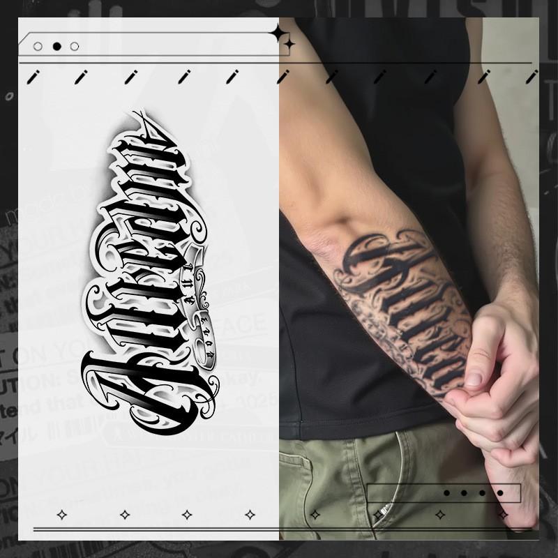 15 sheets Large temporary tattoos men,,fake tattoos,Mexican Style Font Elements , Lasting for 7-15 Days, long lasting temporary tattoo arm,Herbal Tattoo Stickers,tatuajes temporales,realistic temporary tattoos