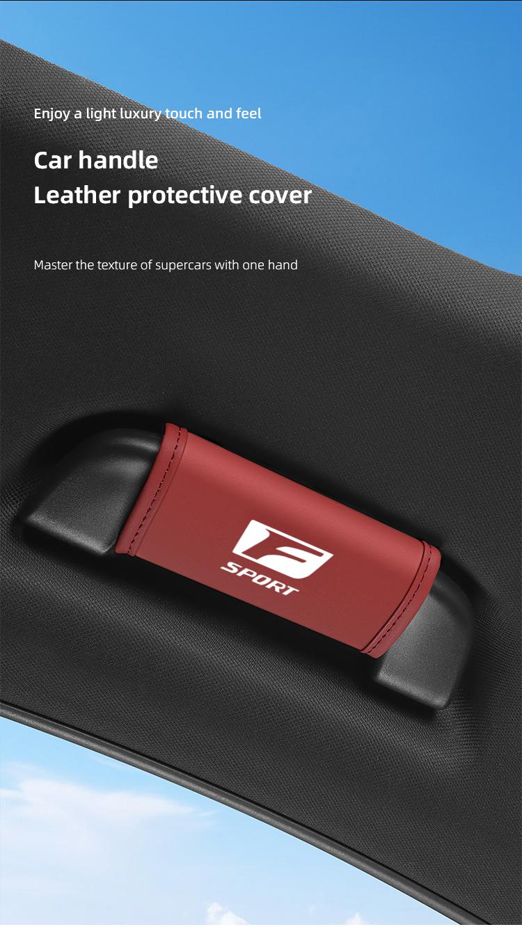 Car Roof Handle Protective Cover Pull Gloves Interior Accessories For Lexus F-SPORT ES RX NX LS UX LM LX GX LC RZ IS CT GS RC HS SC TX LBX IS300 RX350 LS500 LX600 NX260 CT200