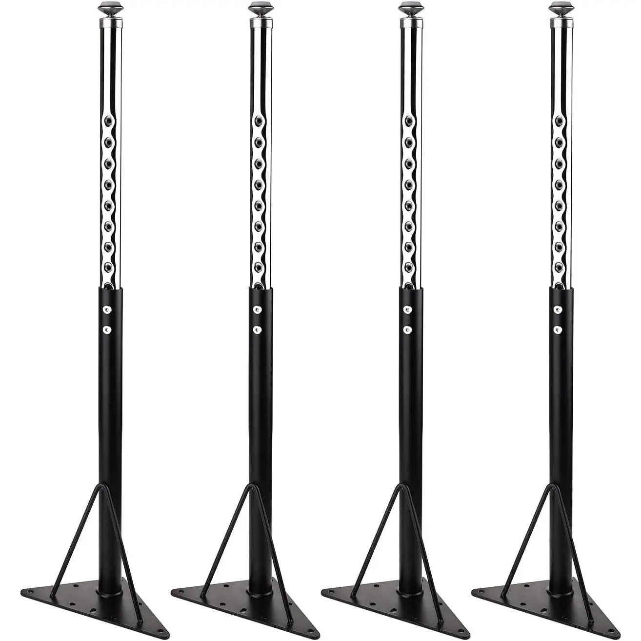 Adjustable Table Legs 20-30 inch for Activity and Office Tables, Black