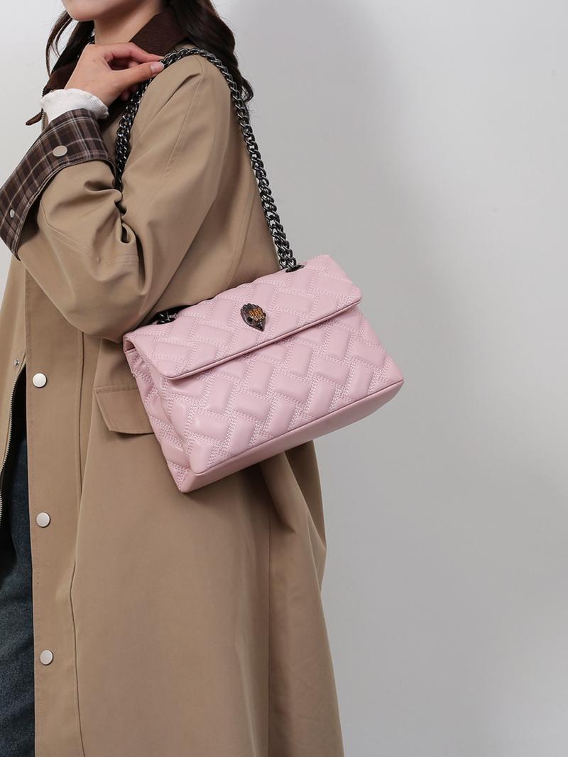 Women's Large Capacity Plaid, Pure Color Rhombic Embroidery Design, Perfect Commuter Mom Bag, Elegant Commuter Bag, All Seasons