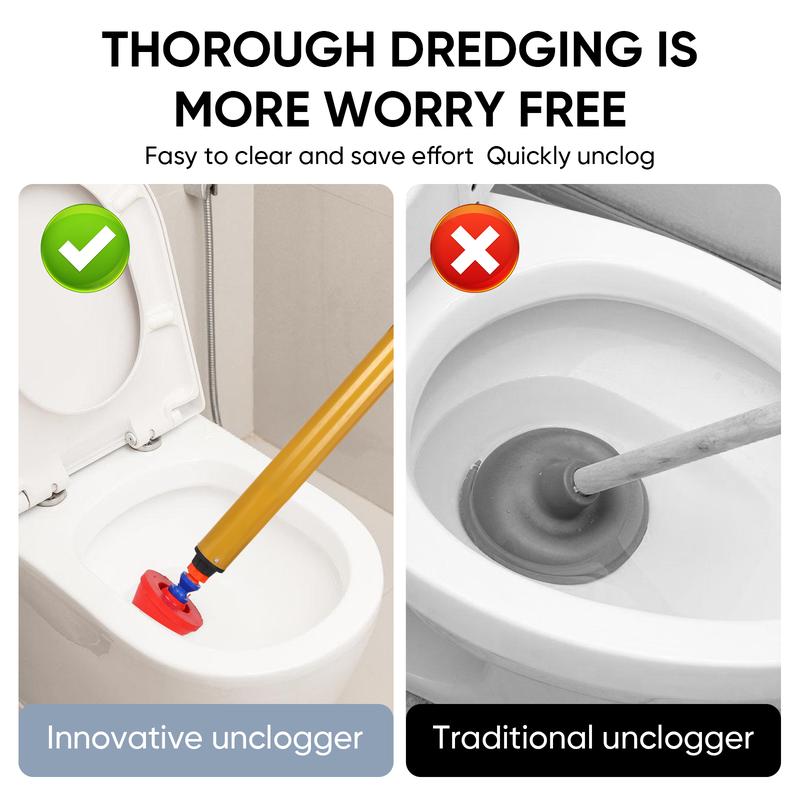 High Pressure Toilet Plunger, Toilet Unclogger Air Drain Blaster, Drain Plumb Plunger Gun, Heavy Duty Plunger for Bathroom and Plumbing Clogs