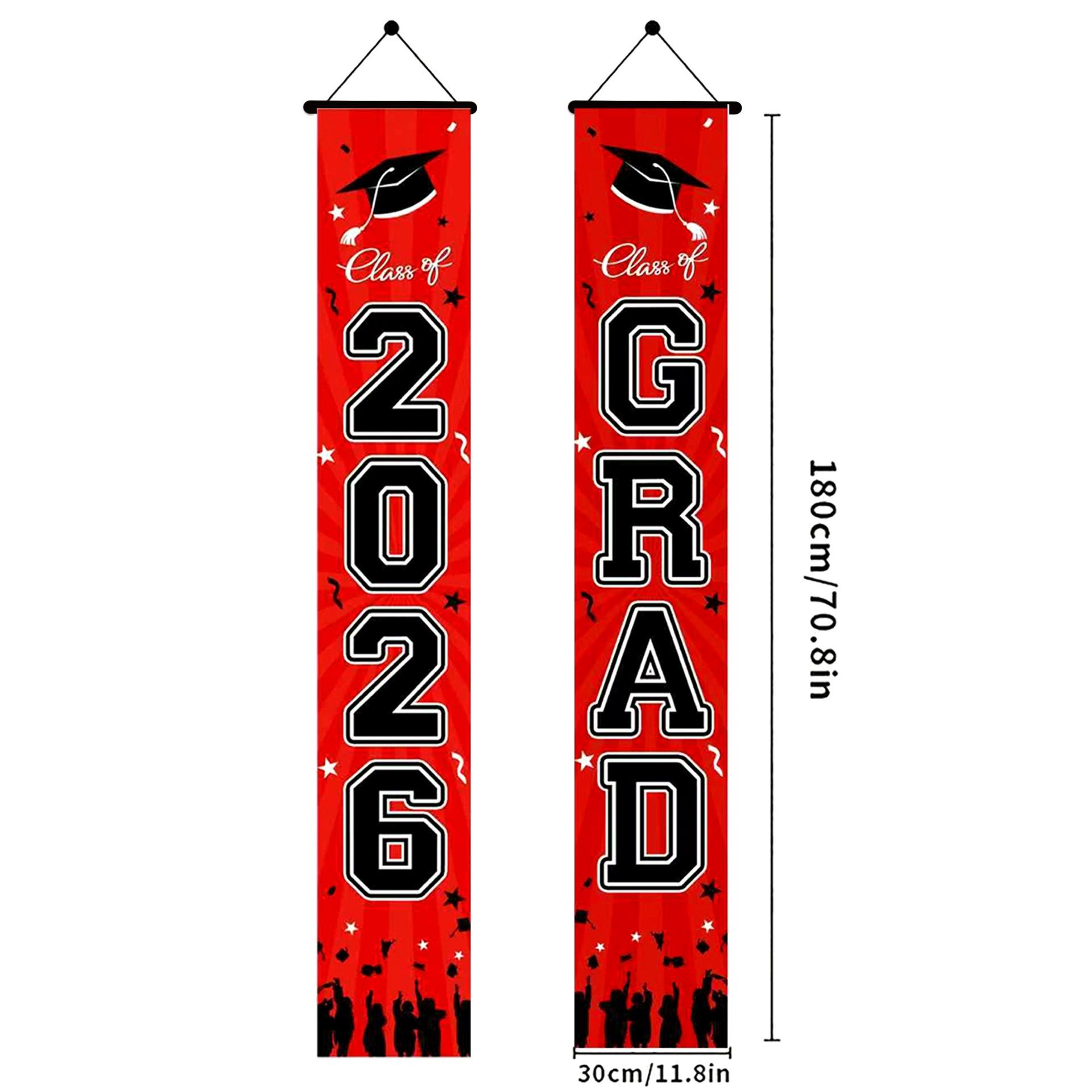 2026 Graduation Banner, 71x12 Inches, Blue, Perfect for Graduation Decorations, Congratulations Banner for Special Occasions