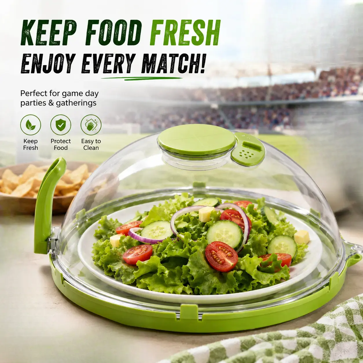 Microwave proof cover,  with Handle & Water Reservoir，high-temperature resistant food heating cover, preservation cover, dust-proof special cover, hot dish cover, bowl cover, splash-proof cover