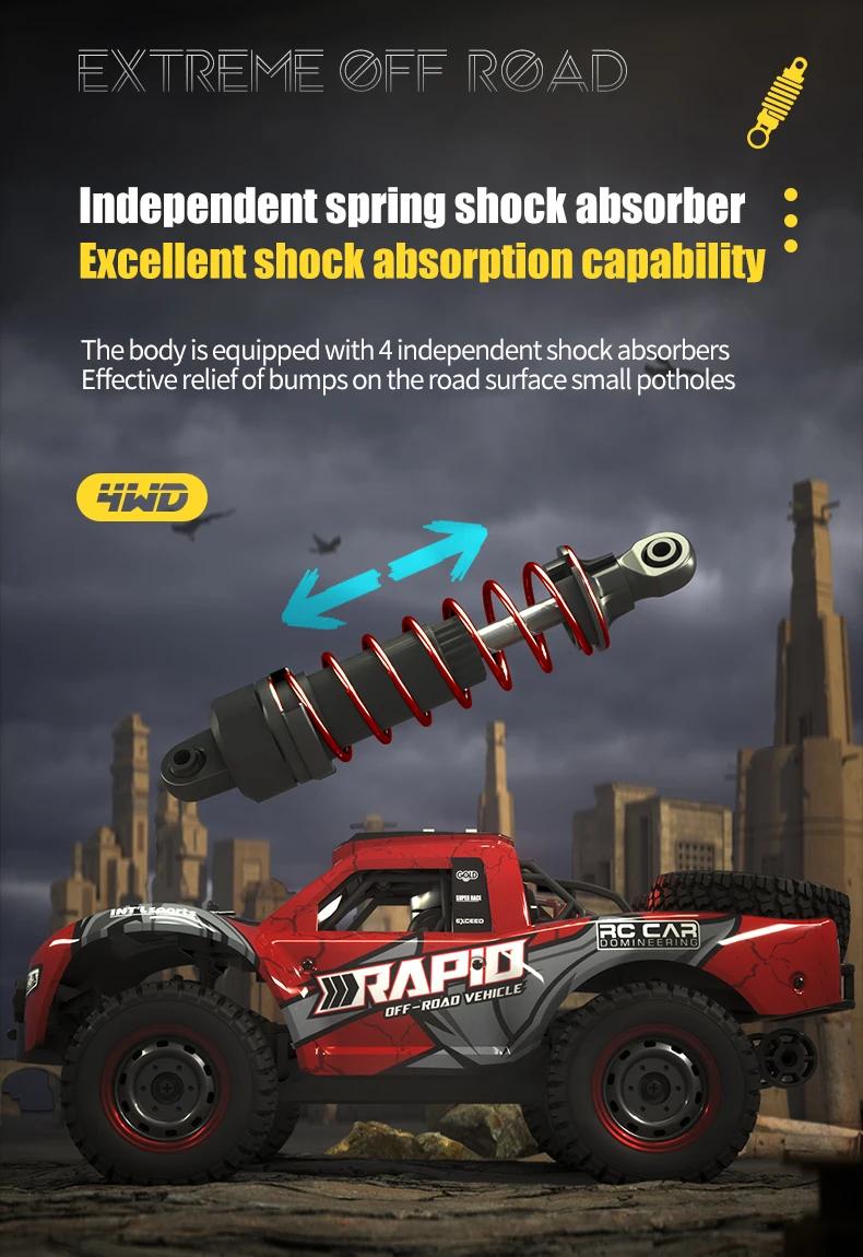 1:14 70KM/H 4WD RC Car with Light Brushless Motor Remote Control Cars High Speed Drift Monster Truck Adults Kids Toy