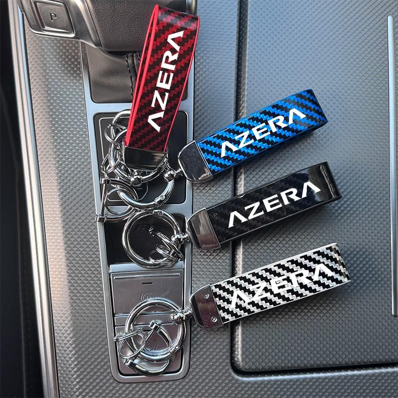 Hyundai Azera Carbon Fiber Keychain, Multiple Colors, Durable & Stylish Design, Perfect Gift for Car Enthusiasts