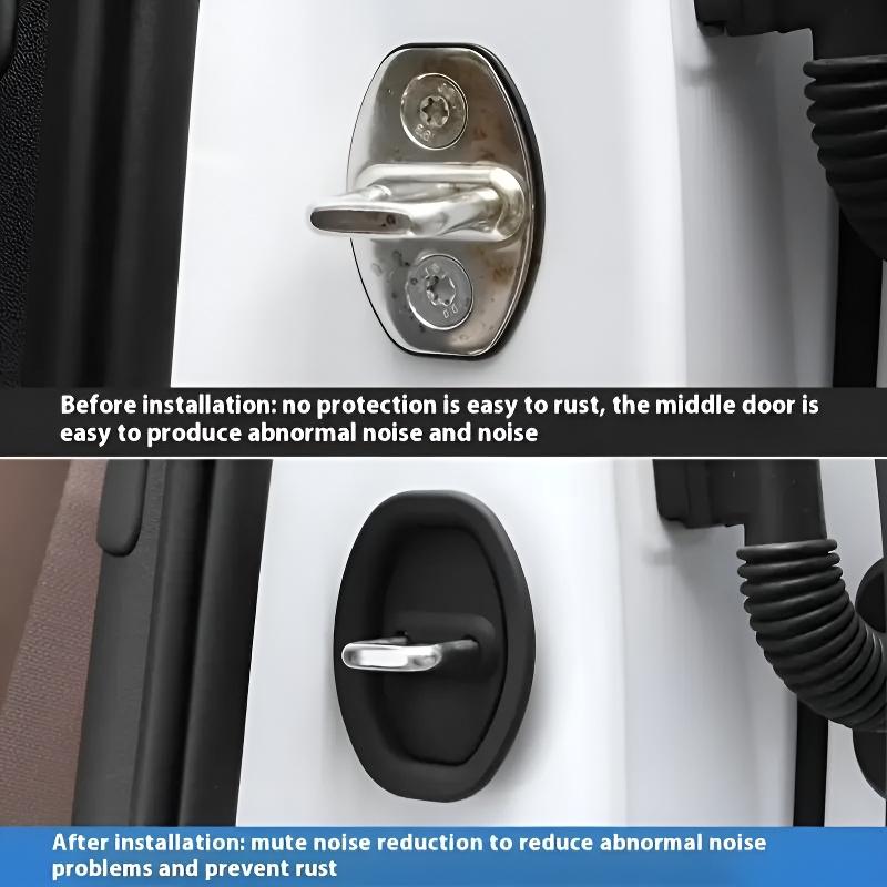4 Pack Car Silicone Door Lock Protectors, Car Door Lock Guards, Car Accessories, Door Lock Protectors, Anti-Rust, Dust-Proof, Scratch-Resistant, Universal Fit, Easy Installation, Car Door Lock Cover