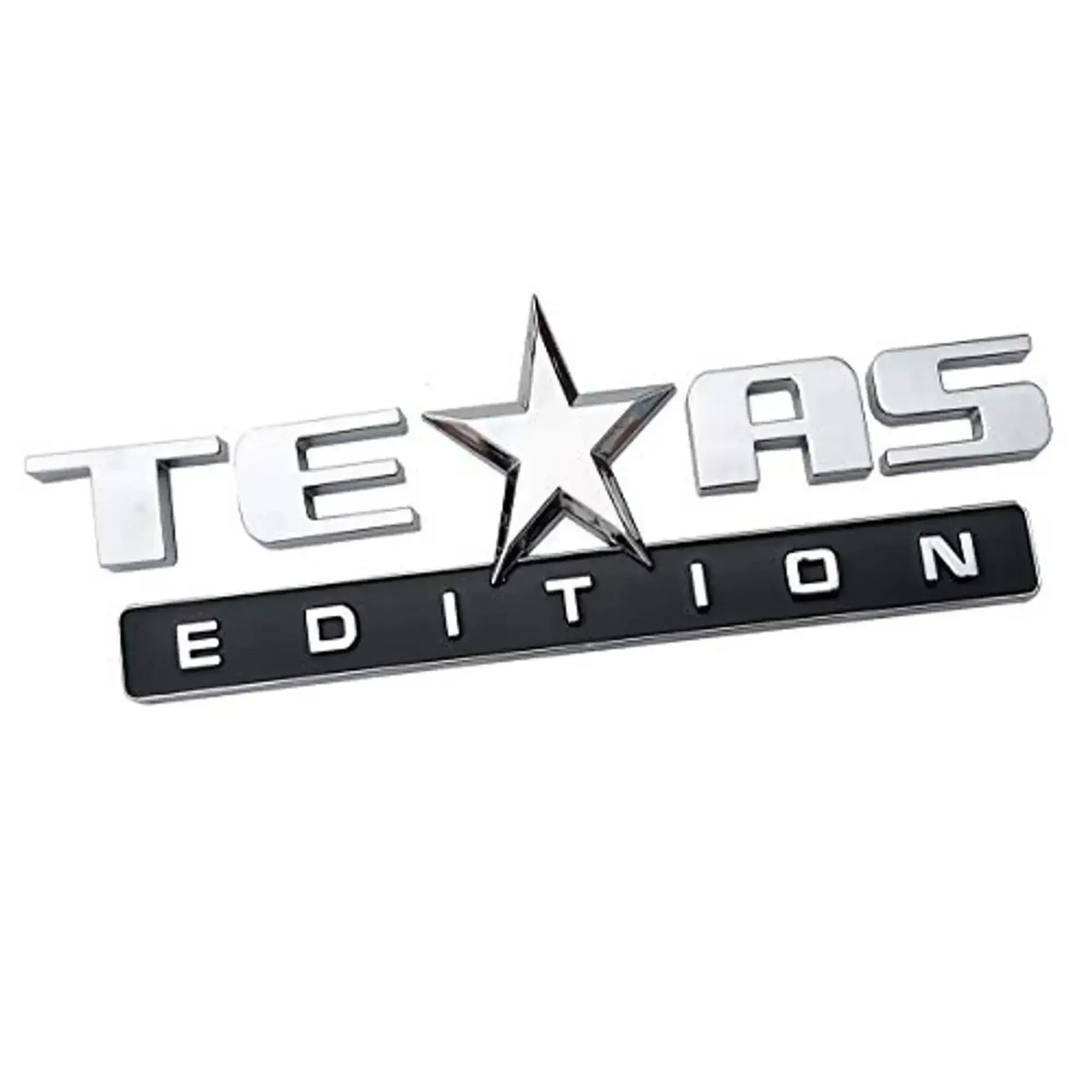 Texan Spirit Emblem: Showcasing Lone Star Pride with the Texas Edition Badge Sticker Decals Vehicle Exterior Decoration