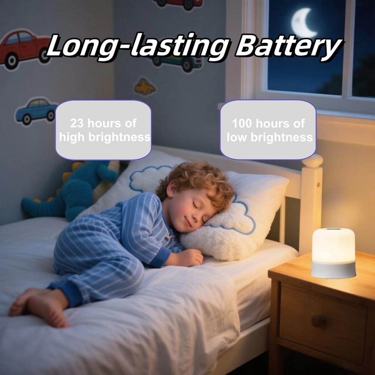 USB Rechargeable LED Night Light, 1 Count Portable Touch Control Night Light, Decorative Light for Home Bedroom Living Room, Nightlight For Bedroom