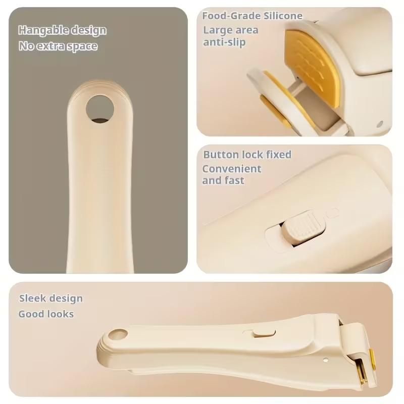 Heat Resistant Bowl Clip, Non-Slip Kitchen Bowl Grabber, Anti-Scald Steaming Dish Holder, Safe Hand Protector, Must-Have Cooking Tool