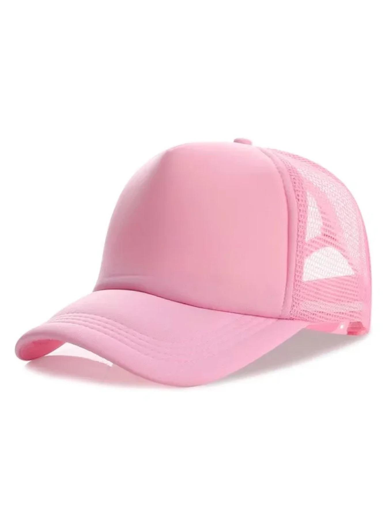 Unisex Cheaper 5 Panel Trucker Hat For Adult Summer Net Baseball Cap Men Women Sponge Mesh Adjustable Sun Hat Visor