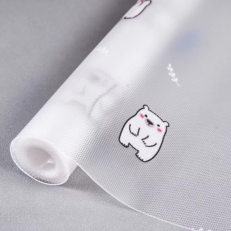 Kitchen Cabinet Shelf Liner Roll, Eva Waterproof Refrigerator Pad, Easy Meal Mat, Non-Stick Drawer Lining, Modern Style