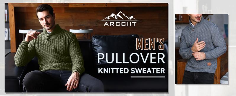 Zaitun Men's Regular Textured Patched Detail Shawl Collar Sweater, Casual Long Sleeve Jumper for Fall & Winter, Fashion Men's Knitwear for Daily Wear TikTokShopBlackFriday Christmas gift Springtok Beige Fathersdaygift