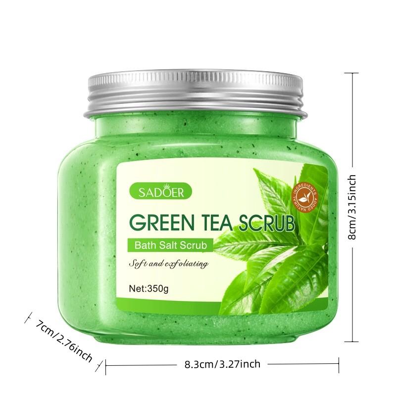 350g Sadoer Tea Body Scrub, Cleanses Skin, Removes Dead Cells, Softens and Smooths, Bath Essentials, Exfoliating Soap