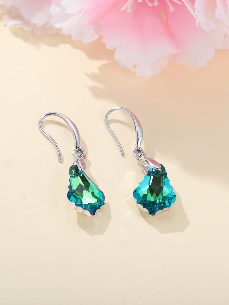 Water Drop Shaped Dangle Earrings, Artificial Crystal Earrings for Women, Fashion Jewelry for Party, Daily Clothing Decor, Trendy All-match & Exquisite Jewelry for Birthday Gift