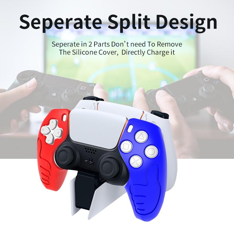 Ps5 Separated Handle Protection Case, Large Thumb Grip Design, Single Glove, Special Texture Enhanced Grip, Unique Shape