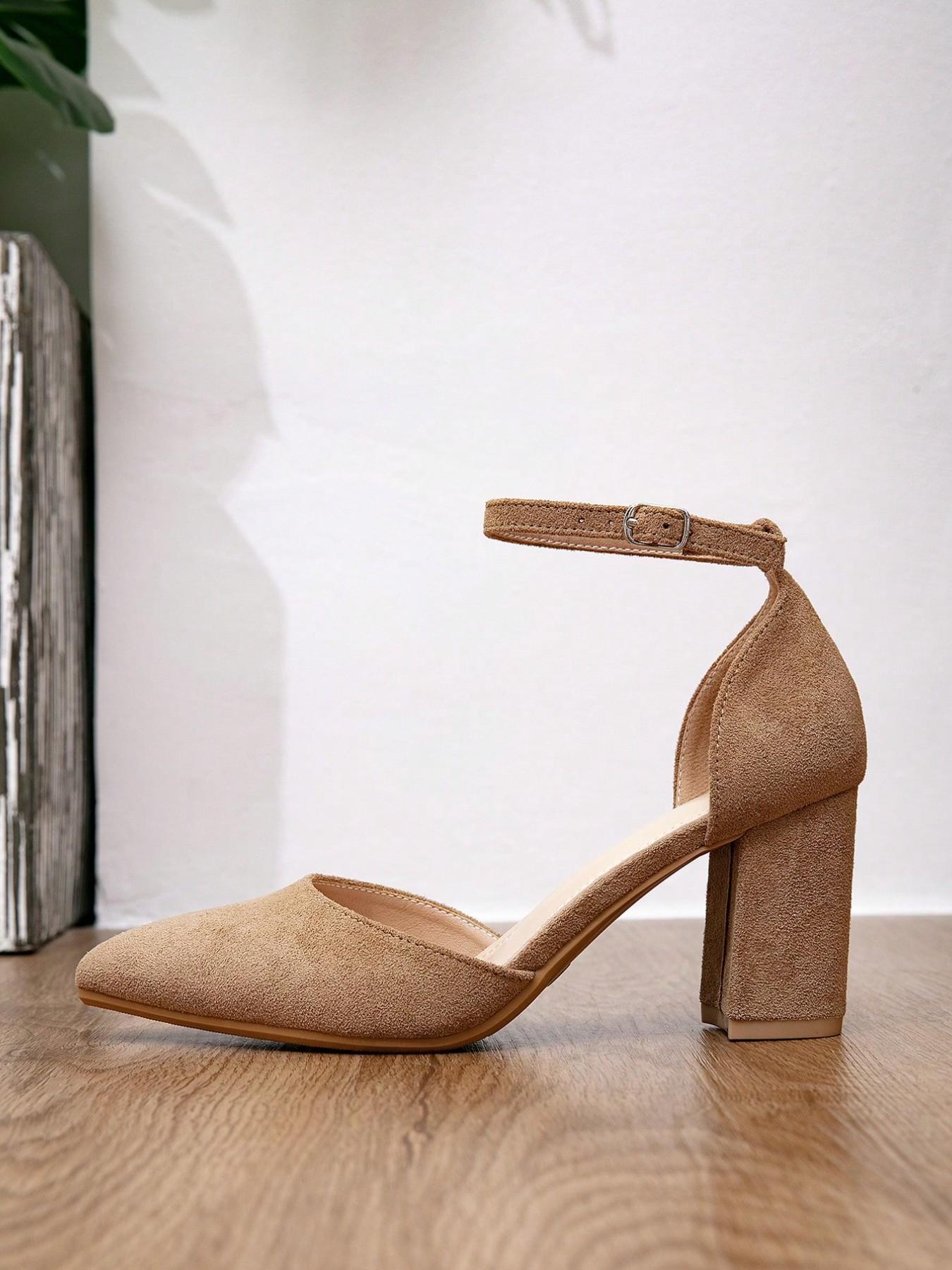 Elegant Women's High Heel Shoes, Pointed Toe Hollow Out Design, Versatile One-Strap Style, Simple Yet Chic, Perfect for Any Occasion, Exquisite Heels, Classic Elegant Footwear