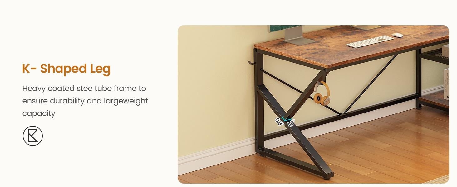 Sedeta L-shaped Computer Desk Home Office with 2 Drawers & Hutch Game Table LED Lights Glass Cabinet Storage Pockets Gaming Keyboard Wood Workstation Sedeta L-shaped Computer Desk Home Office with 2 Drawers & Hutch Game Table LED Lights Glass Cabinet Storage Pockets Gaming Keyboard Wood Workstation