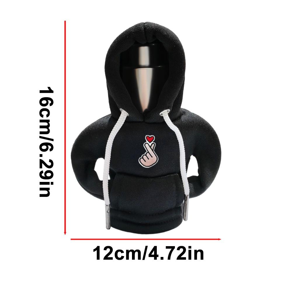 Universal Car Gear Shift Cover, Cute Heart Pattern Interior Decoration, Cartoon Design, Small Sweatshirt Style, Car Accessories