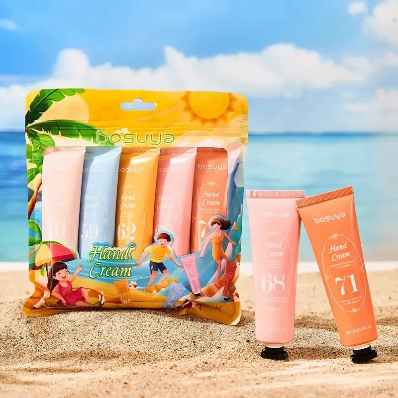 Scented Hand Cream Gift Set of 5, Long-Lasting Moisturizing & Hydrating Hand Moisturizer, Nourishing Hand Care, Reduces Hand Lines, Ideal for Daily Use