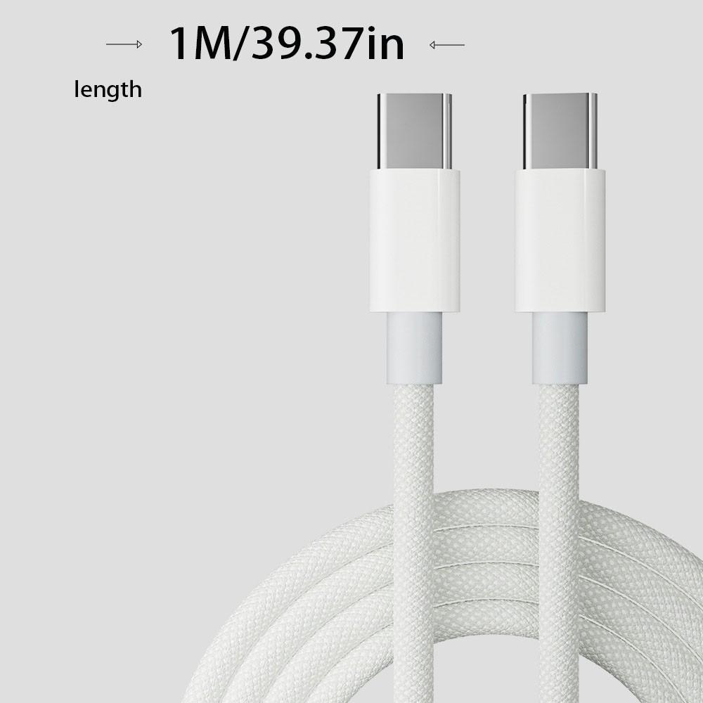 New Type-C Fast Charging Data Sync Cable, 60w Quick Charger, Compatible with iPhone 16 Pro Max/15, Samsung S24, iPad, Macbook, Durable High-Efficiency Data Transfer