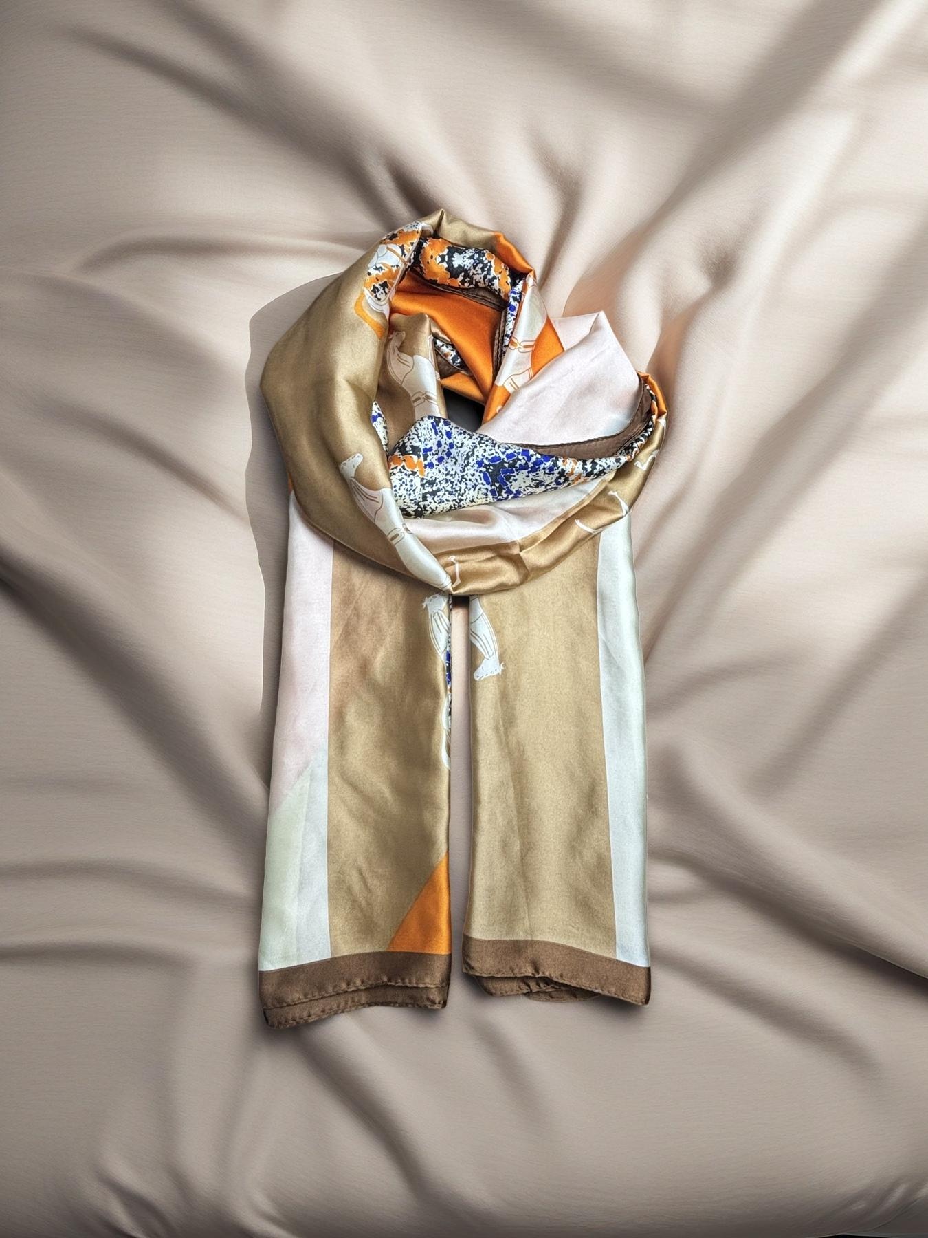 Women's Silk Texture Scarf, Lightweight Multi-Purpose Sun Protection Shawl, Perfect for Beach and Travel, Fashionable Versatile Accessory Women's Silk Texture Scarf, Lightweight Multi-Purpose Sun Protection Shawl, Perfect for Beach and Travel, Fashionable Versatile Accessory