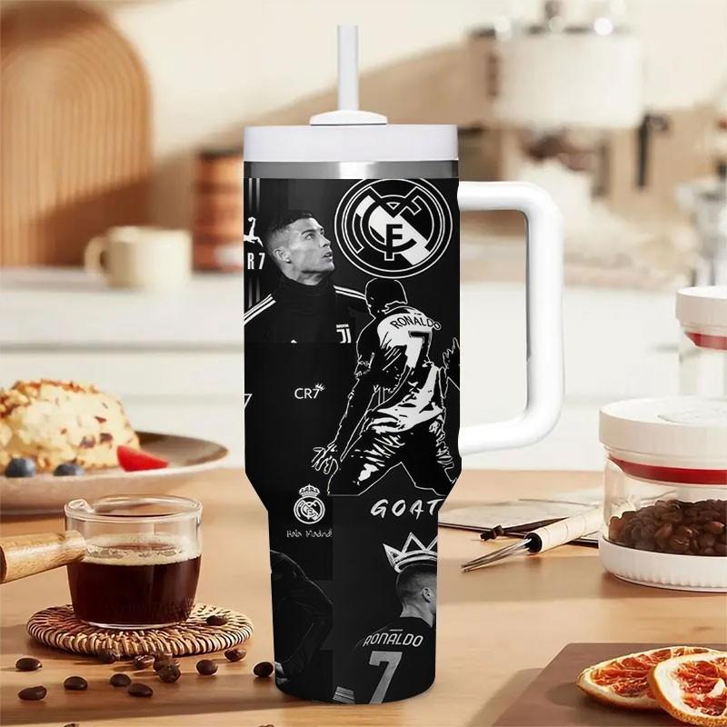 1pc Cr7c Stainless Steel Insulated Travel Mug, Long-Lasting Temperature Control, Cute Cartoon Design, Leak-Proof, BPA-Free, Ideal for Outdoor & Daily Use