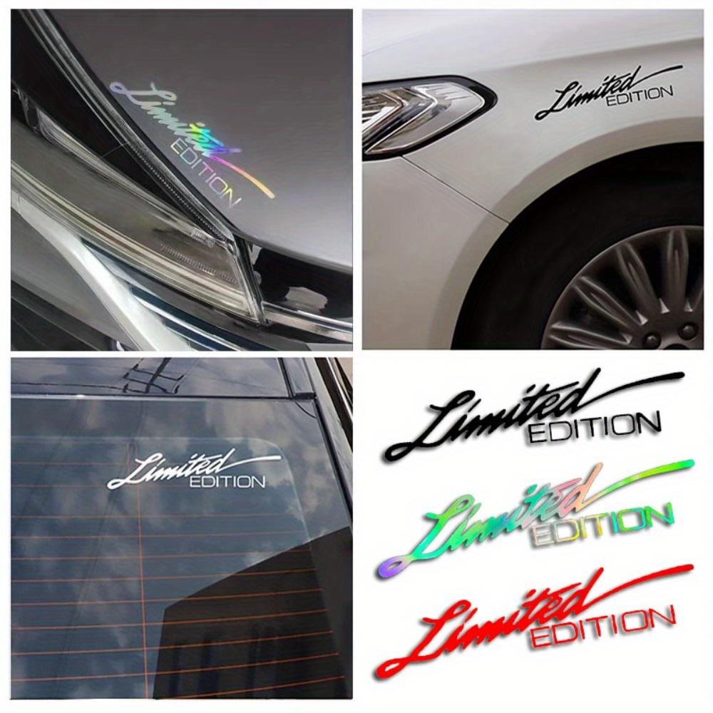 2pcs Vinyl Sticker Window Sticker -styling 3D LIMITED EDITION Decoration Reflective Laser Decal for  Accessories