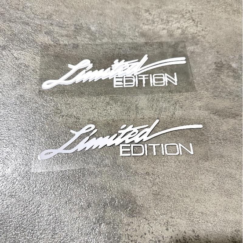 2pcs Vinyl Sticker Window Sticker -styling 3D LIMITED EDITION Decoration Reflective Laser Decal for  Accessories