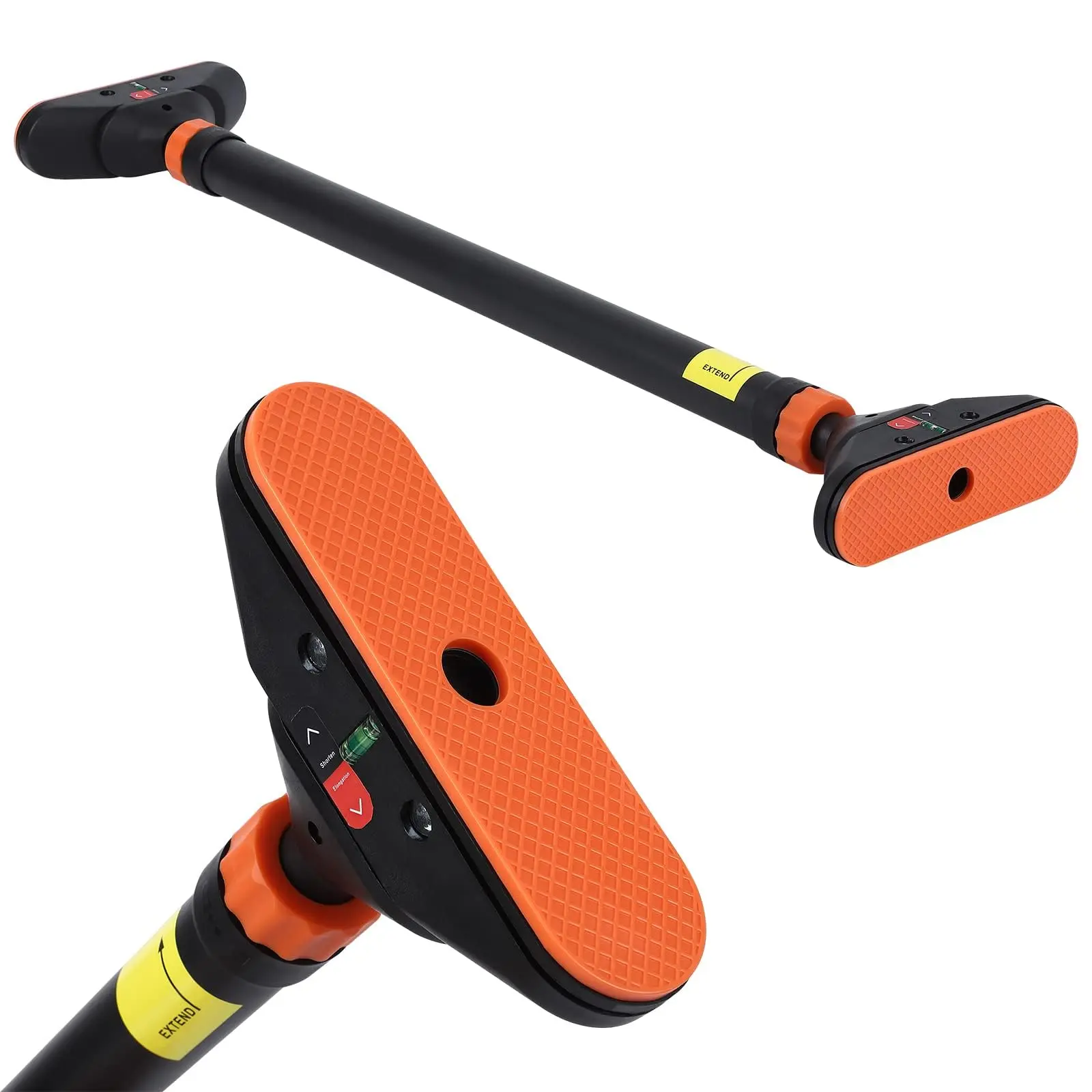 Adjustable Doorway Pull Up Bar – Locking Mechanism, No-Screw Installation, Level Meter, 440 lbs Max Load, Home Gym Upper Body Strength Training