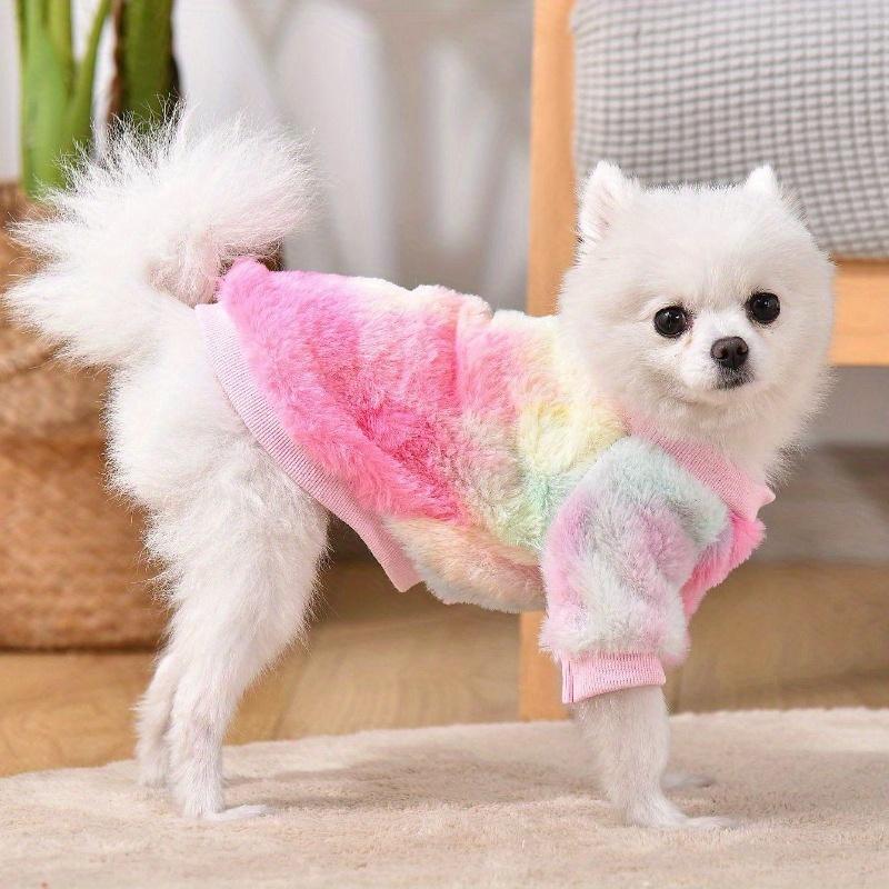 Cozy & Chic Mini Dog Fleece Sweater - Easy-Care, Warm Pullover for Toy Breeds, Machine Washable